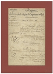 Napoleon Bonaparte Military Document Signed in 1812 as Emperor of France